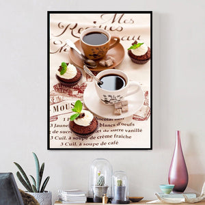 Beautiful Coffee Diamonds Painting for your Wall