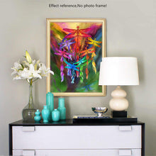 Load image into Gallery viewer, Beautiful Colorful Dragonflies - Painting by Diamonds