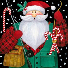 Load image into Gallery viewer, Christmas Gift Card Paintings with Round Diamonds