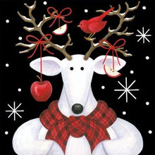 Load image into Gallery viewer, Christmas Gift Card Paintings with Round Diamonds