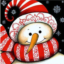 Load image into Gallery viewer, Cute Snowman Cartoon Painting By Diamonds
