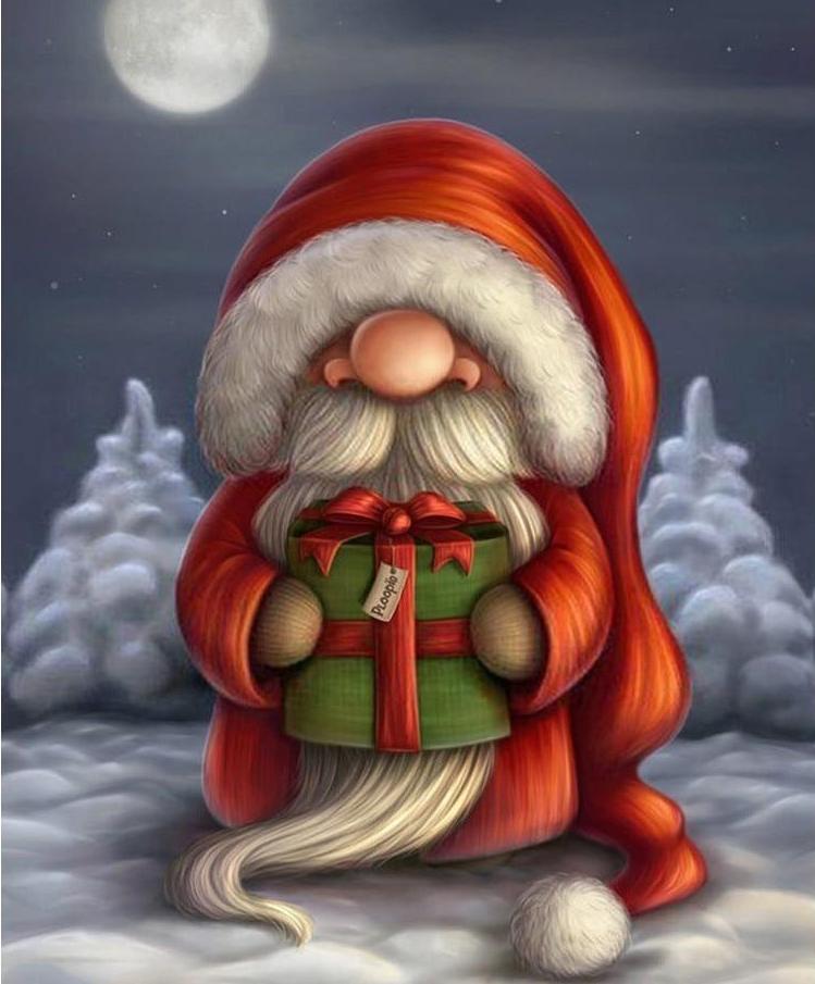 Cartoon Cute Santa on Christmas Diamond Painting Kits – Paint by Diamonds