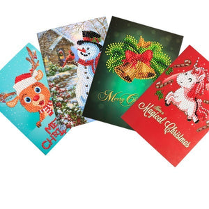 Beautiful Different Christmas Greeting Cards Diamond Painting