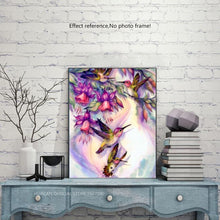 Load image into Gallery viewer, Pigeon and Flowers - Diamond Art Kit