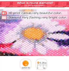 Colored Cat 5D Diamonds Painting
