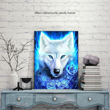 Load image into Gallery viewer, Blue Fire Ice Wolf