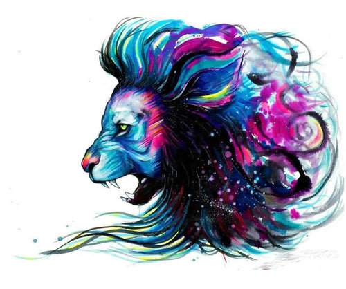 lion diamond painting