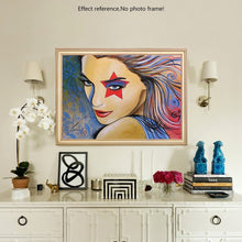 Load image into Gallery viewer, Wonderful Woman with Colorful hairs Diamond Painting