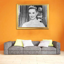 Load image into Gallery viewer, Audrey Hepburn Portrait in Crown