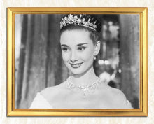 Load image into Gallery viewer, Audrey Hepburn Portrait in Crown