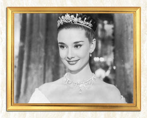 Audrey Hepburn Portrait in Crown