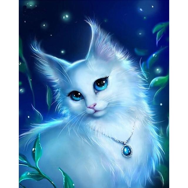 Blue Eyed Gorgeous White Cat
