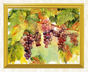Grapes Bunch on Branches Painting kit