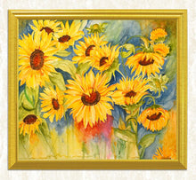 Load image into Gallery viewer, Sunflowers Diamond Painting Kit