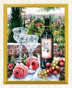 Wine & Roses Diamond Art