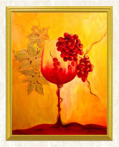 Red Grapes & Wine Painting Kit