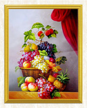 Load image into Gallery viewer, Basket Full of Fruits Diamond Art Kit