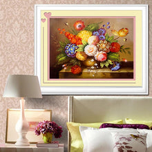 Load image into Gallery viewer, Flowers Vase Diamond Art Kit