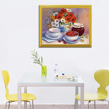 Load image into Gallery viewer, Berries &amp;  Flowers Still Life Painting