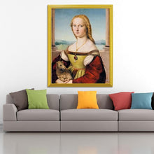 Load image into Gallery viewer, Lady with Unicorn Painting by Raphael