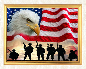 American Flag & Eagle Painting Kit