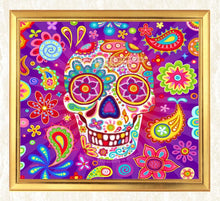 Load image into Gallery viewer, Abstract Skull Diamond Art Kit