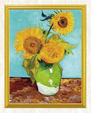 Load image into Gallery viewer, Three Sunflowers in a Vase