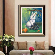 Load image into Gallery viewer, Rabbits in the Forest - Diamond Art