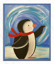 Load image into Gallery viewer, Snow Flake &amp; Penguin Painting Kit