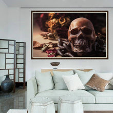 Load image into Gallery viewer, Creepy Skull Diamond Art Kit