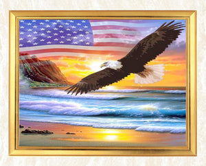 Flying Eagle Diamond Painting