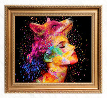 Load image into Gallery viewer, Abstract Wolf Lady Diamond Painting