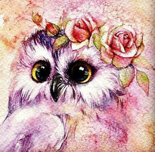 Load image into Gallery viewer, Flower Crowned Owl DIY Painting Kit