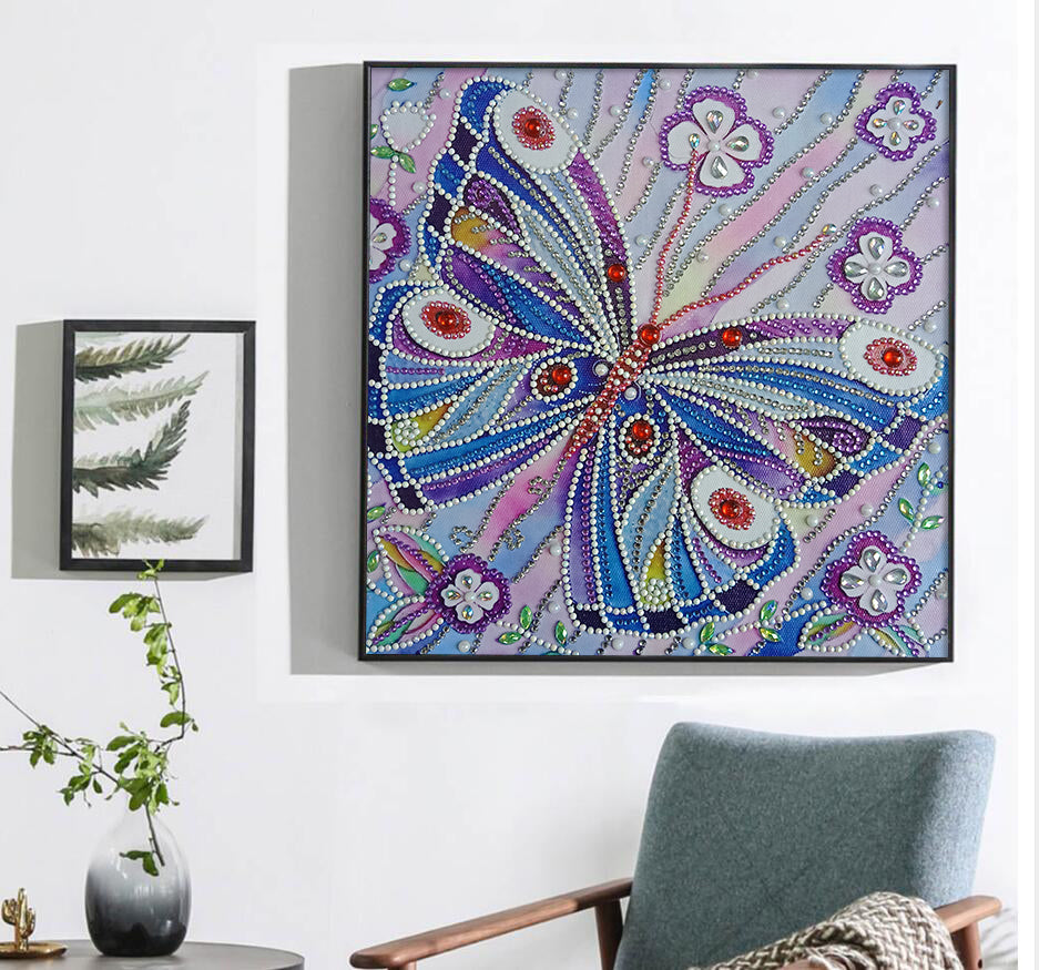 Abstract Shiny Butterfly - Special Diamond Painting