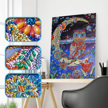 Load image into Gallery viewer, Owl on Moon  - Diamond Special Painting