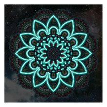Load image into Gallery viewer, Glow In The Dark 5D Painting Mandala Style